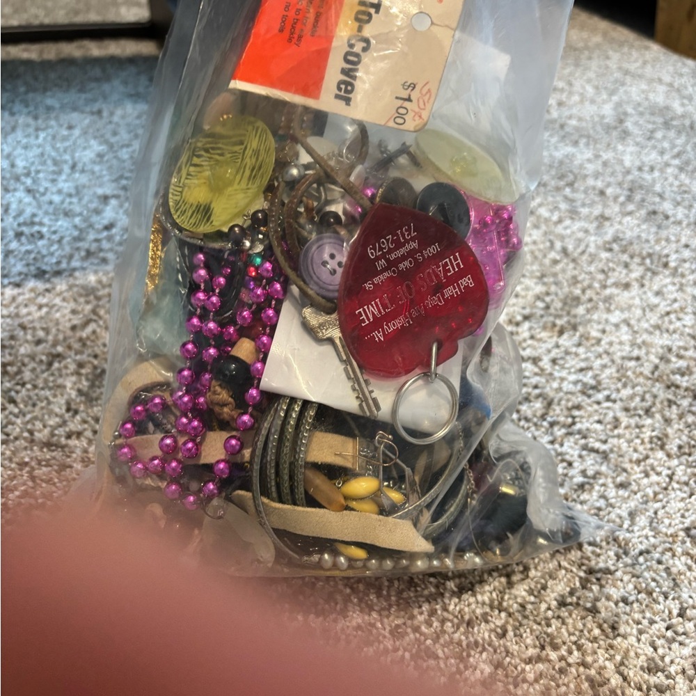 Mixed Jewelry and Accessories Bag